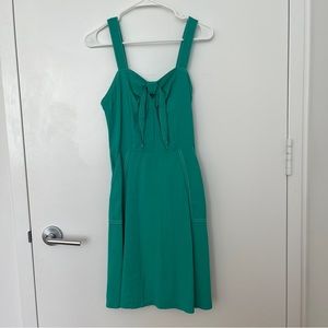 Green Dress with Tie Front